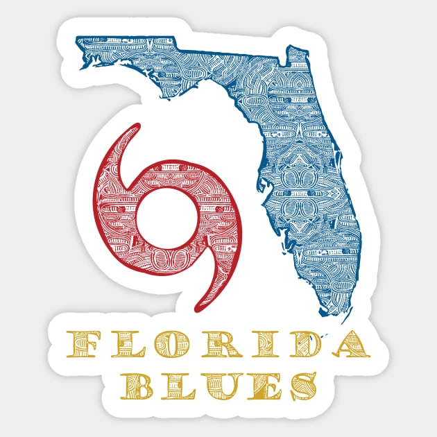 Florida Blues Sticker by pelagio